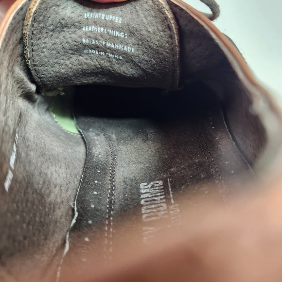 STACY ADAMS Men's Leather Dressy Oxford Shoe Medium Brown 12 W - Picture 9 of 10